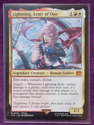 Lightning, Army of One M0233