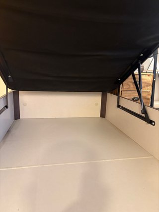 Canapé abatible 105cm marrón oscuro
