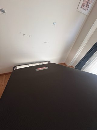 Canapé abatible 105cm marrón oscuro