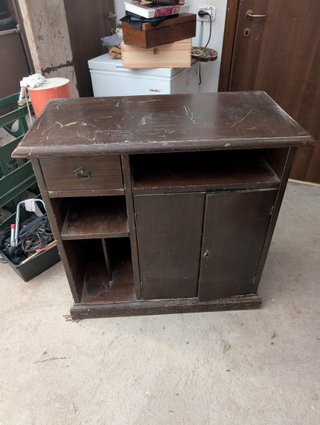 Mobile porta TV in legno scuro