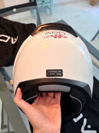 Casco Moto Talla L Blanco con visera