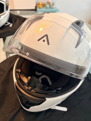 Casco Moto Talla L Blanco con visera