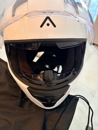 Casco Moto Talla L Blanco con visera