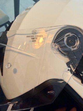 Casco Moto Talla L Blanco con visera
