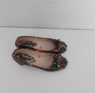 Zapatos Zara Piel Animal Print Talla 38