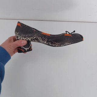 Zapatos Zara Piel Animal Print Talla 38