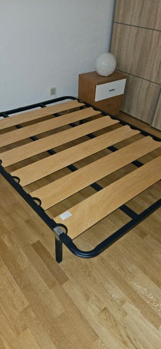 Somier 135cm Metal y Madera
