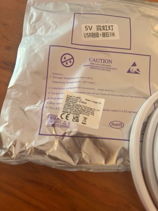 Tira LED Neón Blanca USB 3m