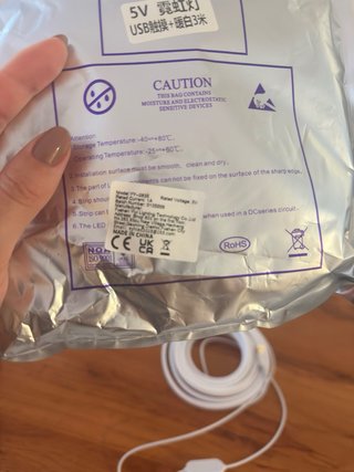 Tira LED Neón Blanca USB 3m