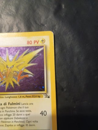 Zapdos 15/62 Fossil ita holo