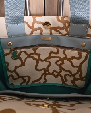 Bolso Tote Tous Beige y Verde