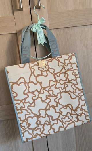 Bolso Tote Tous Beige y Verde