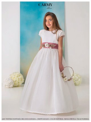 Vestido Comunión Blanco Talle Corto