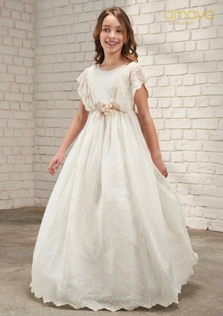 Vestido Comunión Blanco Talle Corto