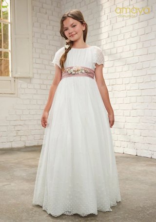 Vestido Comunión Blanco Talle Corto