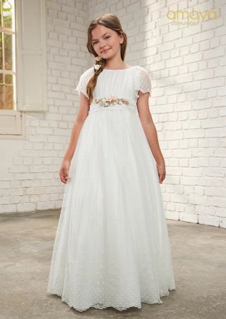 Vestido Comunión Blanco Talle Corto