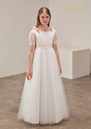 Vestido Comunión Blanco Talle Corto