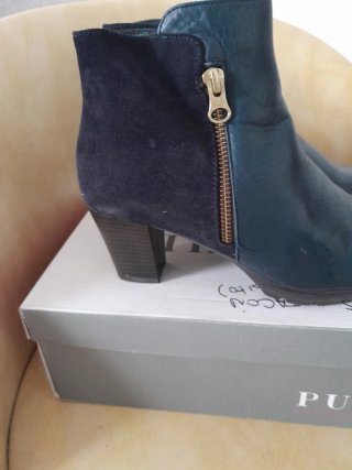 Botines Puche Azul Marino Talla 38