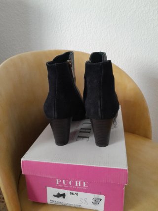 Botines Puche Azul Marino Talla 38