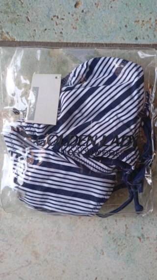 Bikini Golden Lady righe bianco/blu tg. XS