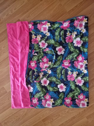 Bolsa de playa floral