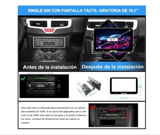 Pantalla 10" GPS + Radio para coche. Universal