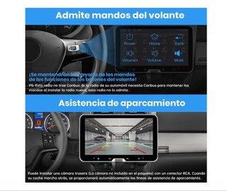 Pantalla 10" GPS + Radio para coche. Universal