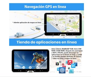 Pantalla 10" GPS + Radio para coche. Universal