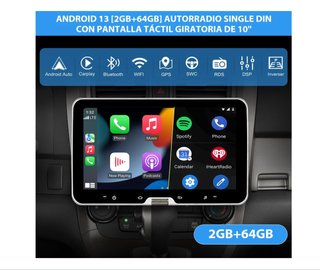 Pantalla 10" GPS + Radio para coche. Universal