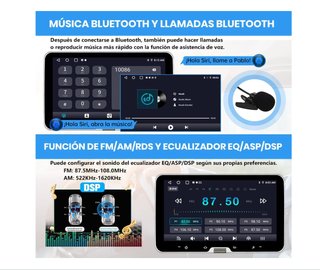 Pantalla 10" GPS + Radio para coche. Universal
