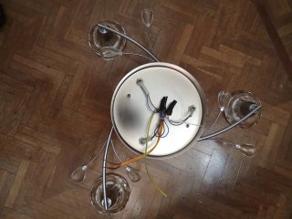Lámpara de techo moderna cristal