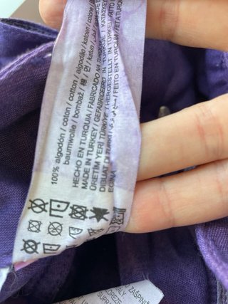 Bermudas mujer tie-dye en morado y marrón