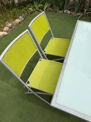 Mesa y 4 Sillas Jardín