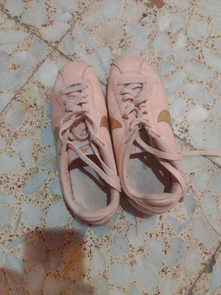 Nike Deportivas Rosas y Doradas