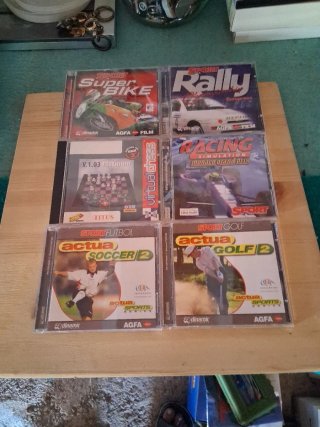 Lote 6 CDs PC: Super Bike, Rally, Virtual Chess, R