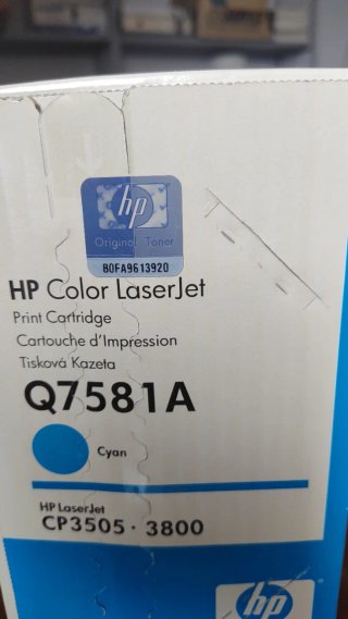 Tóner HP Color LaserJet Q7581A Cyan