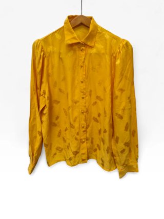 Blusa Devernois Paris Seta Gialla Tg. M