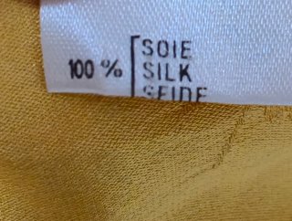 Blusa Devernois Paris Seta Gialla Tg. M