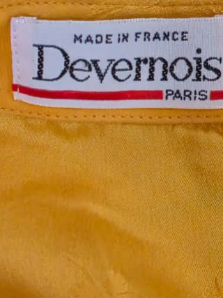 Blusa Devernois Paris Seta Gialla Tg. M