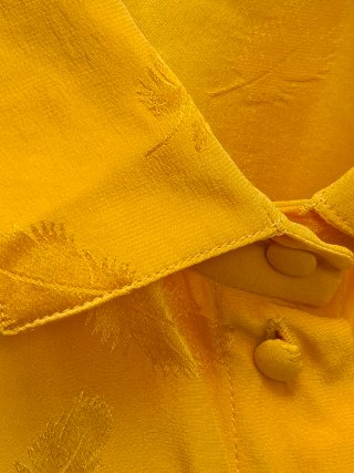 Blusa Devernois Paris Seta Gialla Tg. M