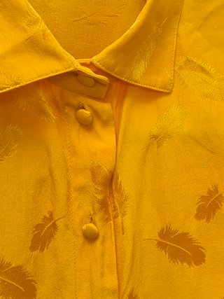 Blusa Devernois Paris Seta Gialla Tg. M