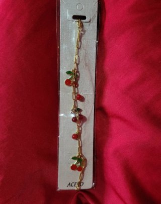 Pulsera Acero con Cerezas