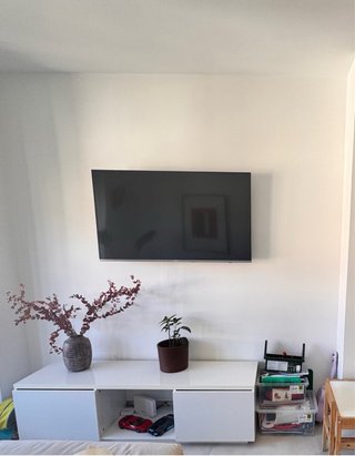 Mesa de centro salón madera y plástico