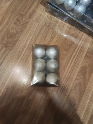 Bolas de Navidad Plateadas (12 unidades)