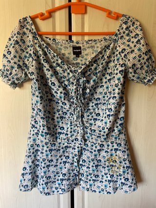 Blusa Desigual manga corta estampada