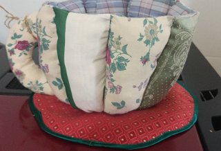 Cesto Tazza Patchwork Decorato Home