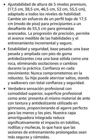 Barra ajustable Gimnasia Fbsport