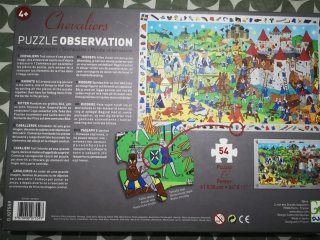 Puzzle Djeco 54 piezas Caballeros