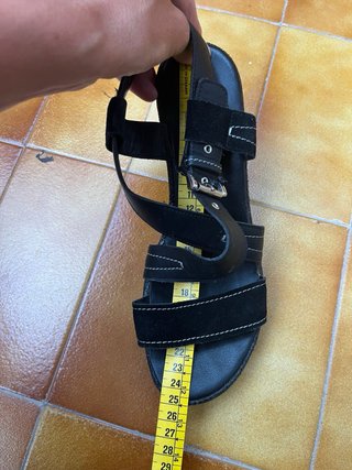 Sandalia tacón cuña Stonfley negra