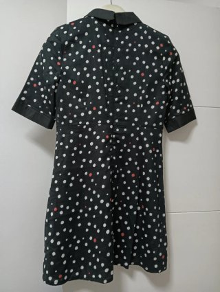 Vestido Kling lunares blanco y rojo